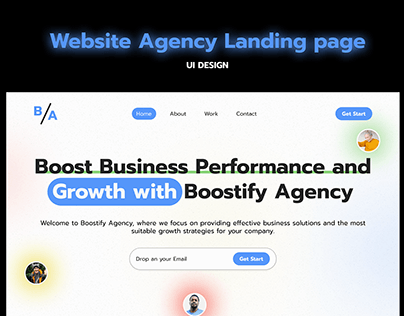 Agency Landing Page Businesses | UI Design