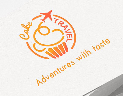 Cake travel logo