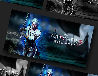 Fan poster for the game "The Witcher: Wild Hunt"