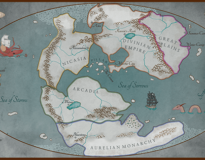 Map of a fantasy world