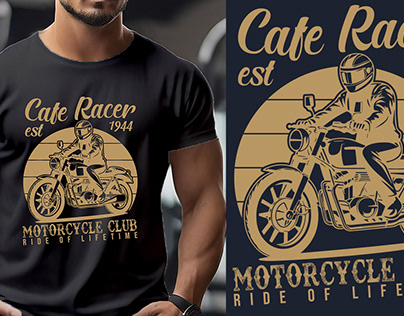 cafe racer vintage t-shirt design