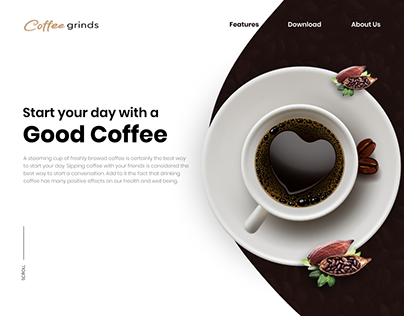 Coffee Grinds Web Design