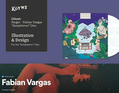 Illustration & Design CD Cover to Fabian Vargas