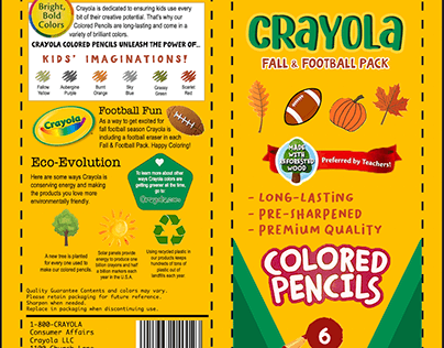 Crayola Colored Pencil Package Redesign