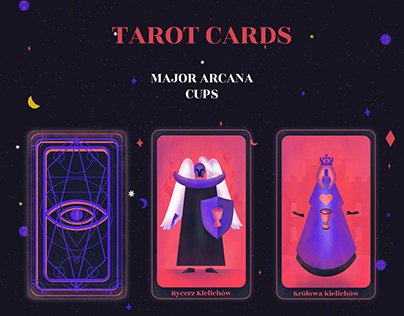 Illustrated Tarot Cards Minor Arcana Cups