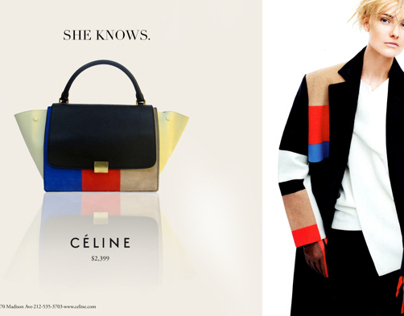 advertising design, ad for Celine