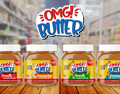OMG! Butter: Logo and packaging redesign