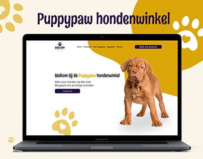 Design concept for an online dog store