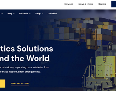 Logistics & Delivery Website Design Idea
