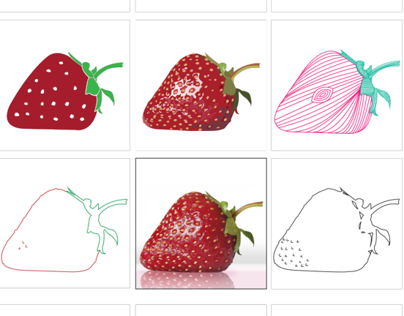 Stylized Strawberries