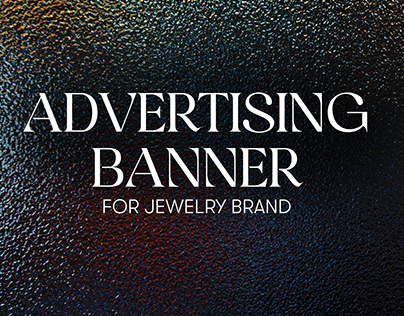 Advertising Banner for jewelry brand