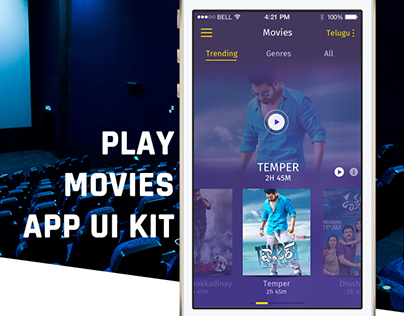 Movies / Videos iOS Mobile Tickets APP - UI & UX...