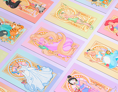 Disney Princesses illustrations