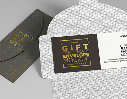 Mock Up Template: Gift Check / Invitation