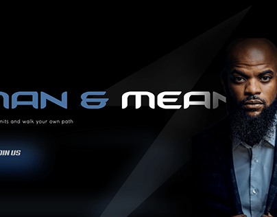 Man & Meaning Frontpage Web Design | UI