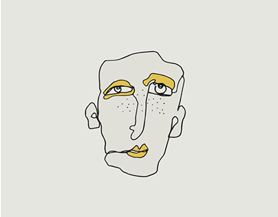 yellow man with freckles