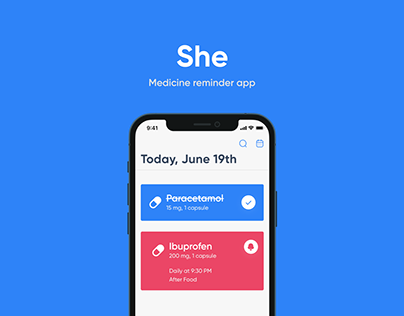 She - Medicine Reminder App