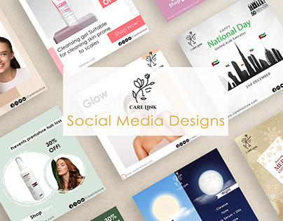 Carelink store social media designs