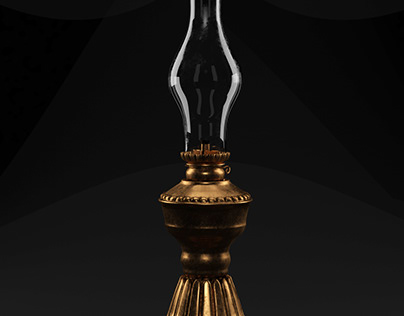 Mayflower Vintage Glass Oil Lamp - Student Work 2019