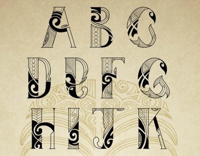 Maori Tattoo font