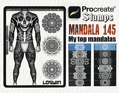140+ Original Mandala Brushes for Procreate