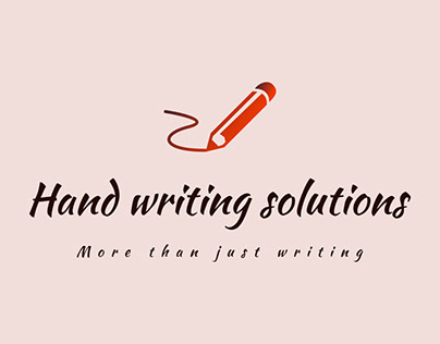 Minimal Logo for hand writing solutions