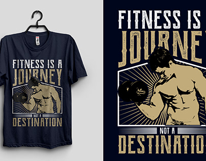 Gym Fitness T-shirt Design