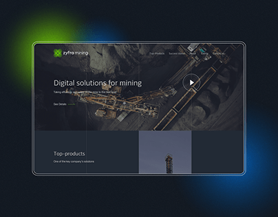 Zyfra Mining website