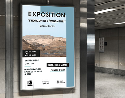 Art exhibition poster and flyer