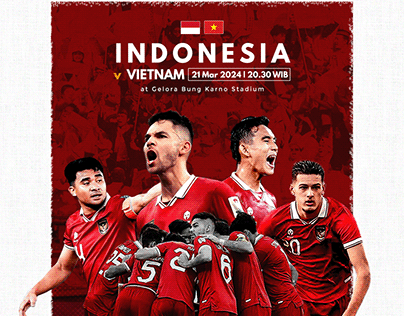 Sports Poster Design"Indonesia National Teams Matchday"