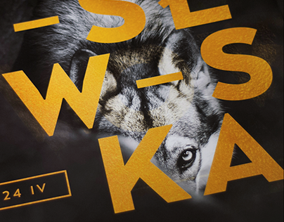 Zmysłowska - dog photography exhibition poster