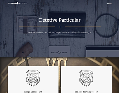 Website and Logo - Comando Detetives