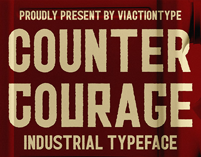 Counter Courage Vintage Font