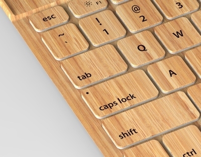 BAMBLU  [Bamboo bluetooth keyboard]