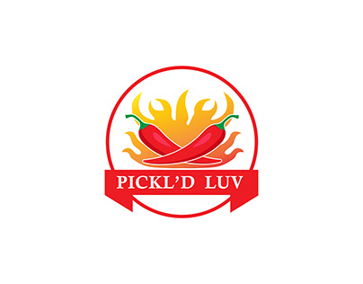 Pickl'd luv logo design