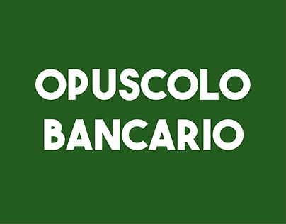 Restyling opuscolo bancario