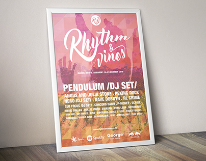 Rhythm & Vines Festival Poster.