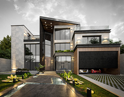 Facade and landscaping design