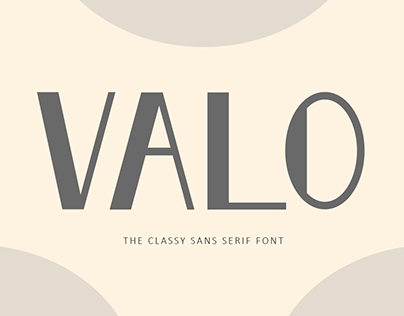 Valo - Classy Sans Serif