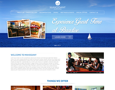 Mahogany Upland Resort Web Design