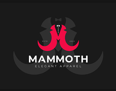 Mammoth Elegant Apparel Logo Brand Identity