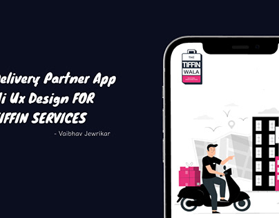 delivery partner app for tiffin services ui ux design