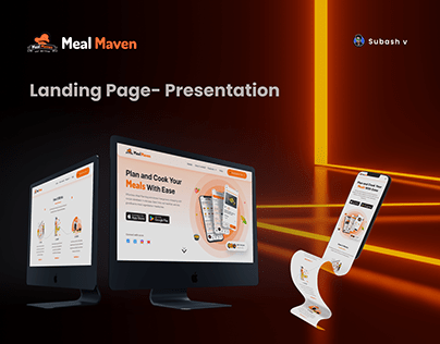 Landing Page Design : Meal Maven - Meal Planner App