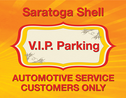 Illustrated Metal Parking Lot Signs