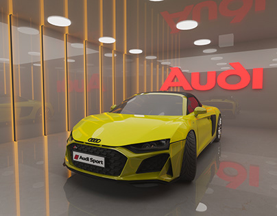 Audi R8 3D Modeling Maya