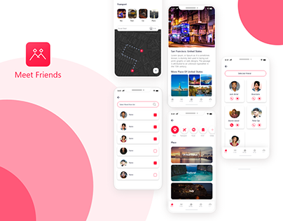 Meet Friends app - UX/UI Case Study