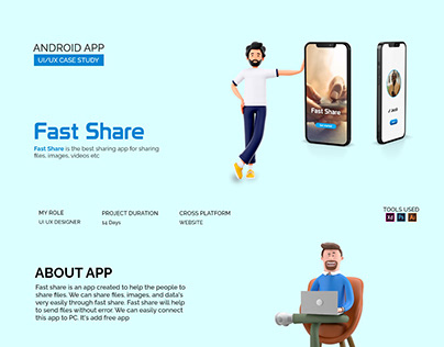 Fast share app UI/UX case study