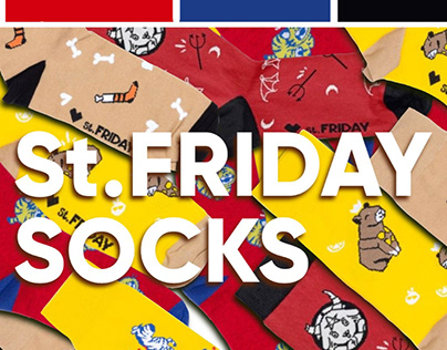 Sock Design / Illustrations for St.Friday Socks