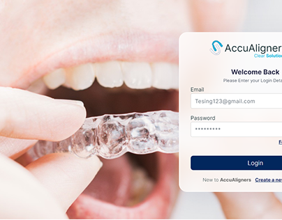 AccuAligners Clinic Login Page Design with Bootstrap 5