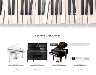 HIghly responsive piano Website